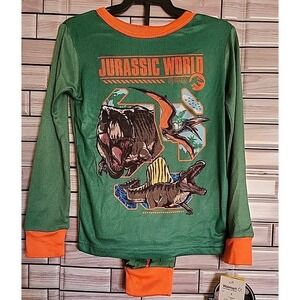 Jurassic World Boy's T-Rex Spinosaurus and Pteranodon Dinosaur Pajama Set Size 6